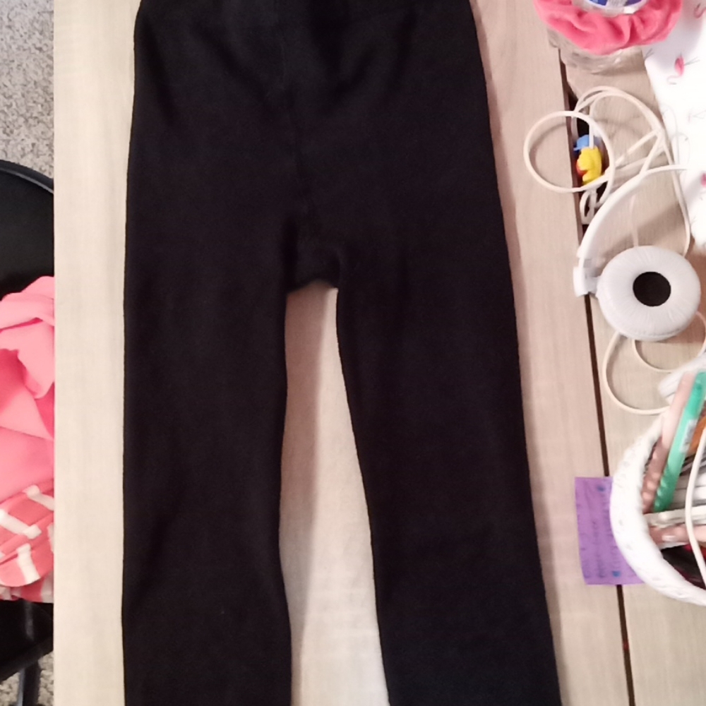 Fuzzy Black Leggings